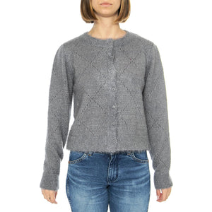 Cárdigan Punto Suave Gris - Cardigan Donna Grigio 43W/10720  WILD PONY 