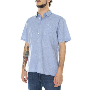 Nelson - Camicia Maniche Corte Uomo Blu MSH5093-BL33-SS22  BARBOUR 
