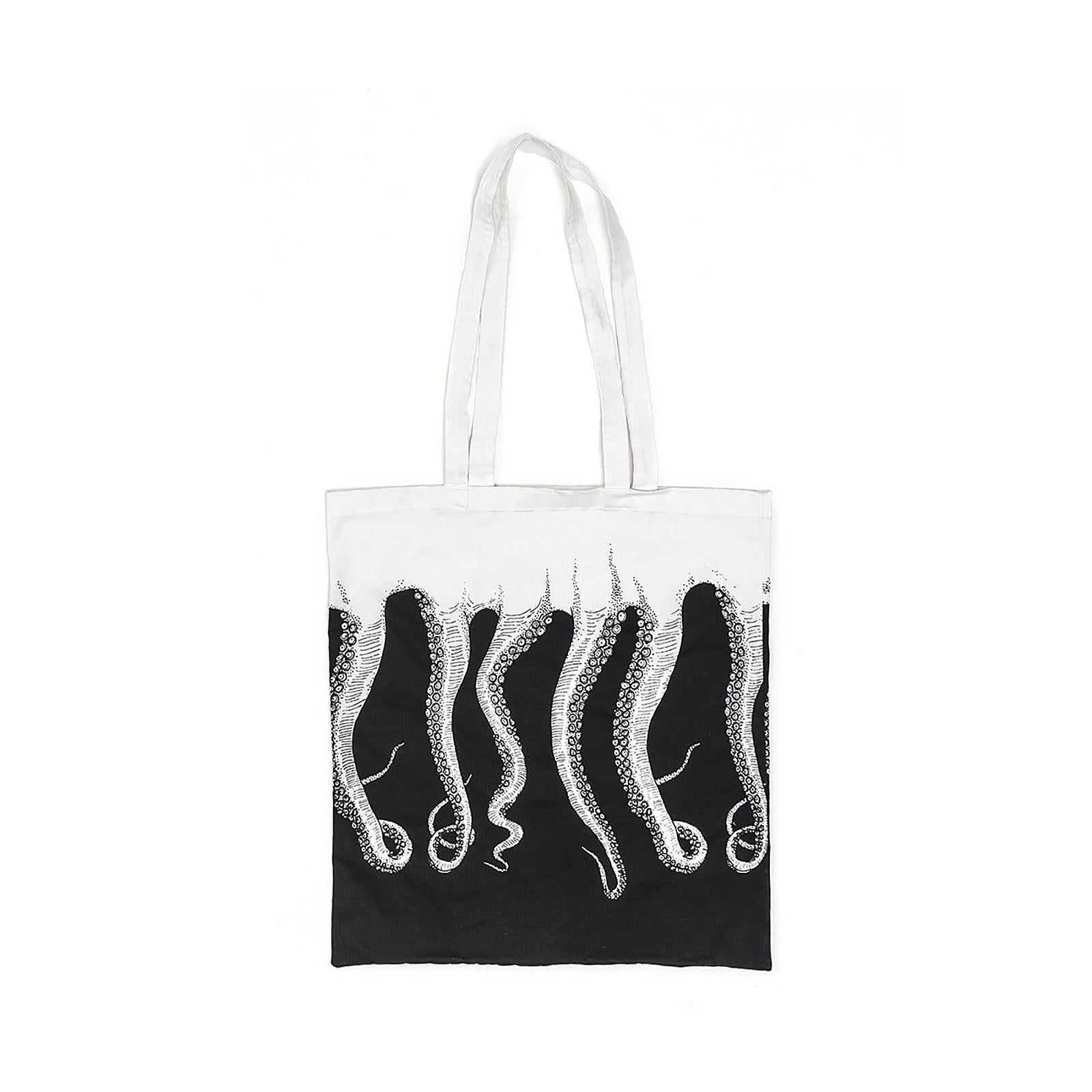 W-OCTOPUS TOTE BAG ORIGINAL BLACK WHITE 18SOBG01W-BLACK  OCTOPUS 