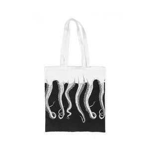 W-OCTOPUS TOTE BAG ORIGINAL BLACK WHITE 18SOBG01W-BLACK  OCTOPUS 