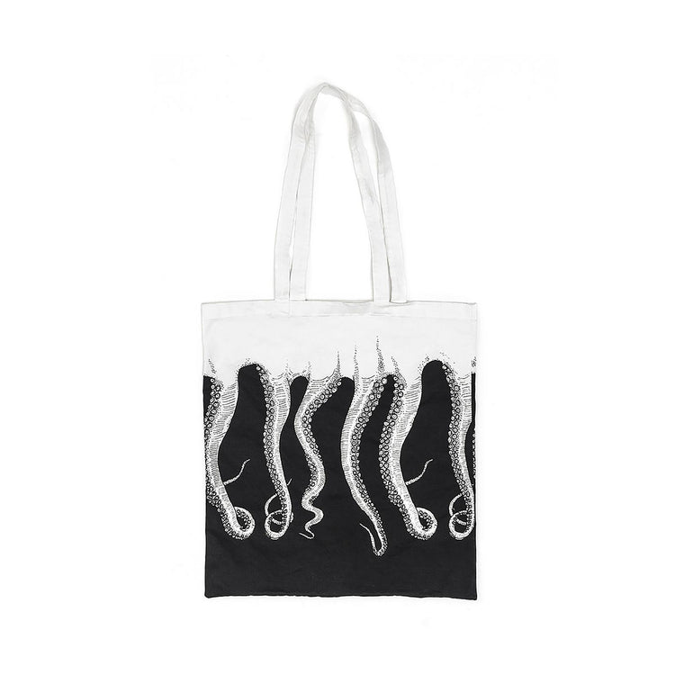 W-OCTOPUS TOTE BAG ORIGINAL BLACK WHITE 18SOBG01W-BLACK  OCTOPUS 