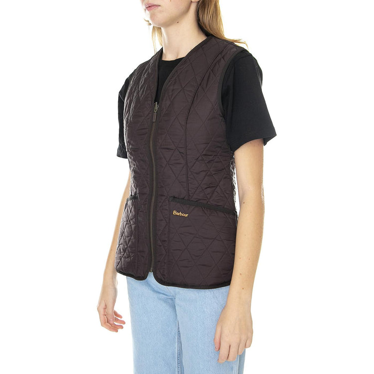 Fleece Betty Liner Brown - Giacca Smanicata Donna Marrone 222MLLI0003-BR71  BARBOUR 