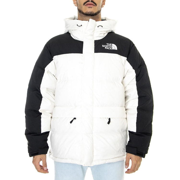 M Himalayan Down Parka Gardenia White - Giacca Invernale con Cappuccio Uomo Bianca NF0A4QYXN3N1  THE NORTH FACE 