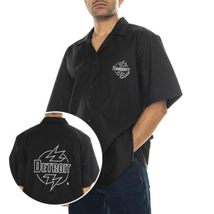 S/S Ablaze Shirt Black / Wax - Camicia Maniche Corte Uomo Nera I033690.K02XX  CARHARTT WIP 