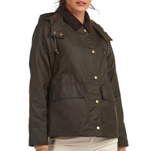 Awon Wax Olive Classic - Giacca Invernale Donna Verde LWX1081-OL71  BARBOUR 