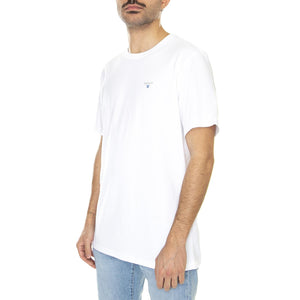 Tartan Sports Tee White - Maglietta Girocollo Uomo Bianca MTS0670-WH11-SS23  BARBOUR 