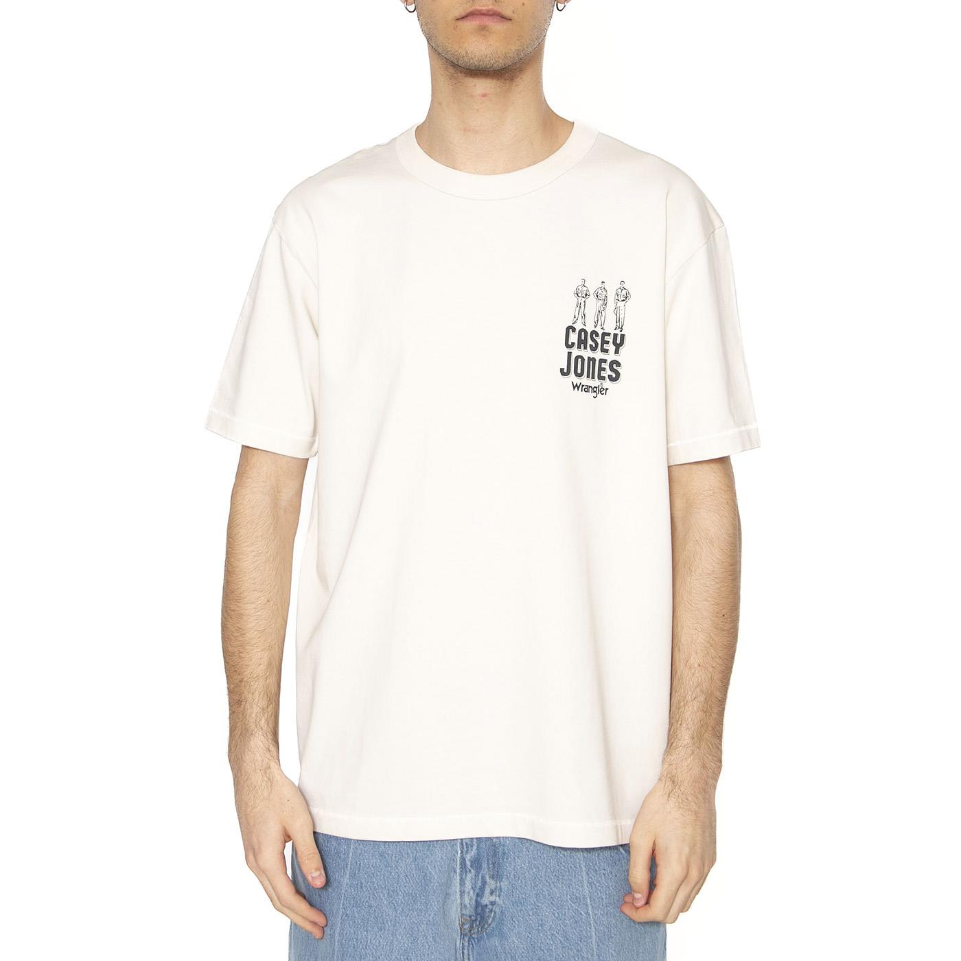 CJ Graphic Tee Vintage White - Maglietta Girocollo Uomo Bianca 112362910  WRANGLER 