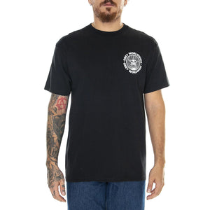 Obey Worldwide Globe Classic Tee Black - Maglietta Girocollo Uomo Nera 165263543-BLK  OBEY 