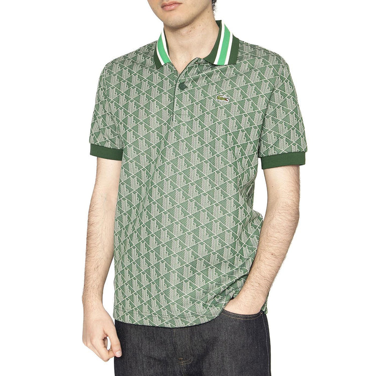 Maglietta M/C Hei Green Polo Shirt - Polo Uomo Verde DH1417-HEI  LACOSTE 