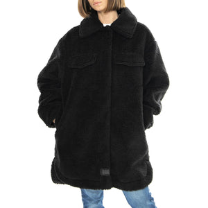 Frankie Uggfluff Shirt Jacket Black - Giacca Donna Nera UGC1144453-BLK  UGG 