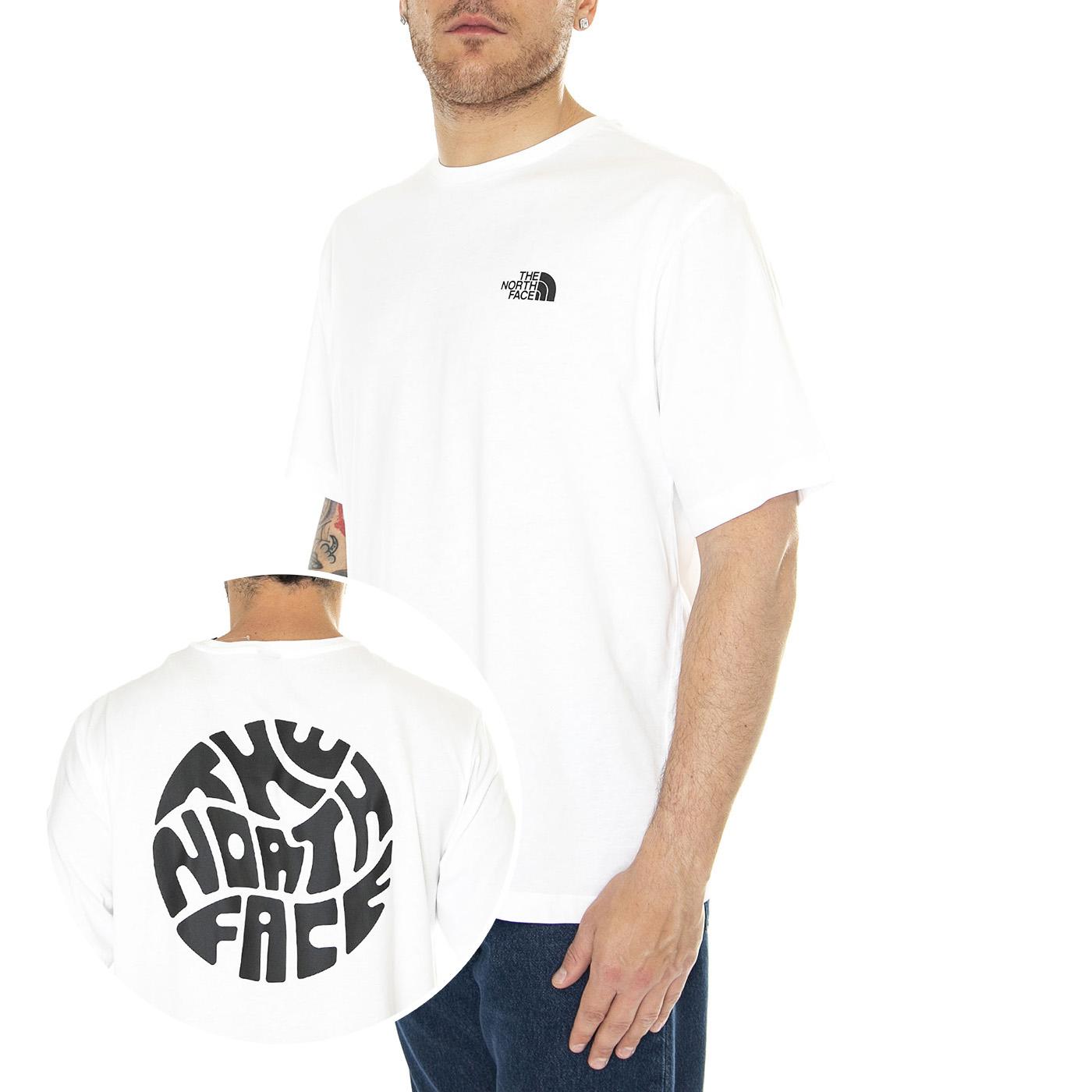 M S/S Festival Tee TNF White - Maglietta Girocollo Uomo Bianca NF0A8799FN41  THE NORTH FACE 