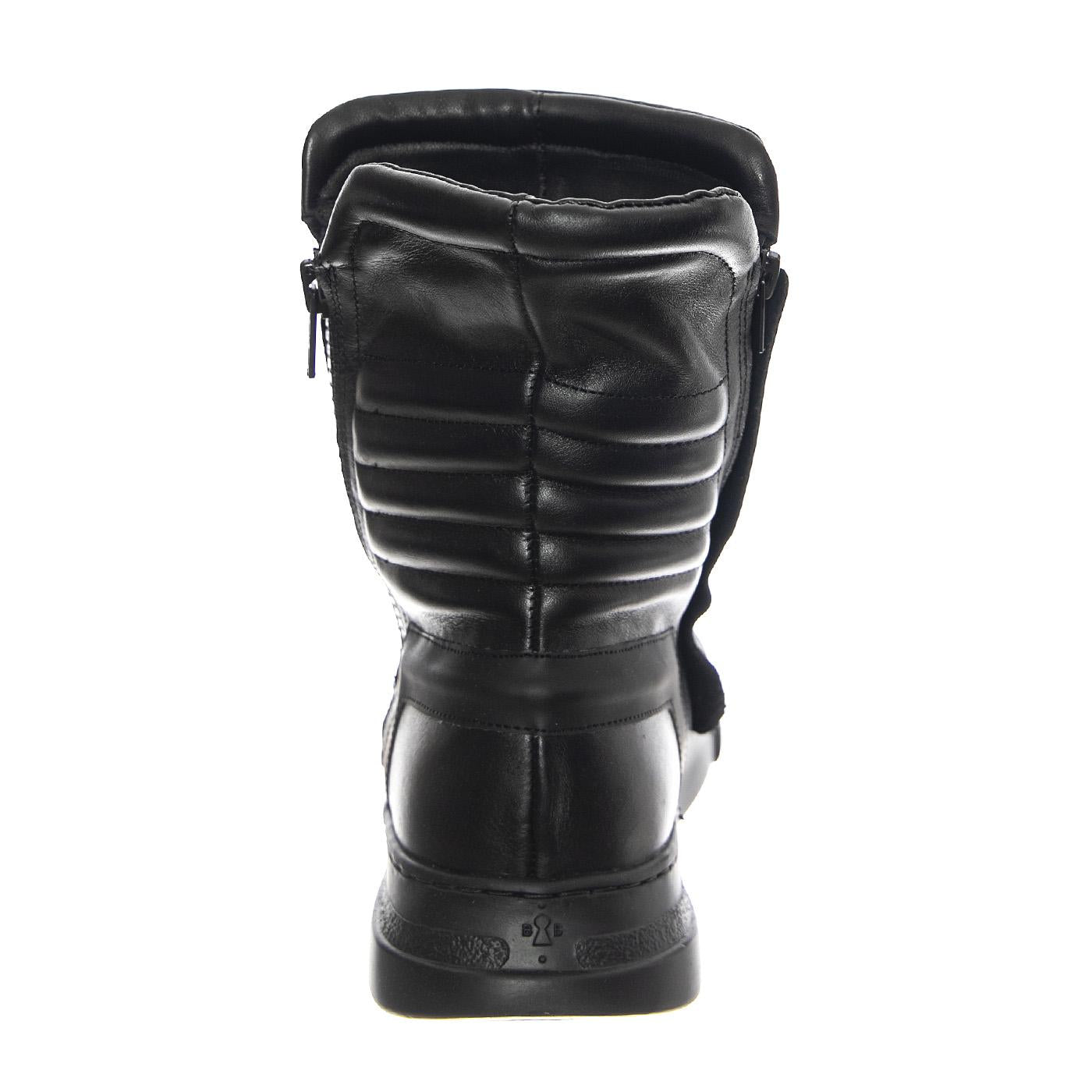 M' Moto Nappa Black / Blue Black Sole - Stivali Uomo Neri / Blu BOMMOTO-NAPPA.BKBLU  BRUNO BORDESE 