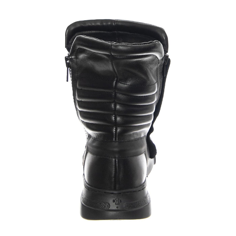 M' Moto Nappa Black / Blue Black Sole - Stivali Uomo Neri / Blu BOMMOTO-NAPPA.BKBLU  BRUNO BORDESE 