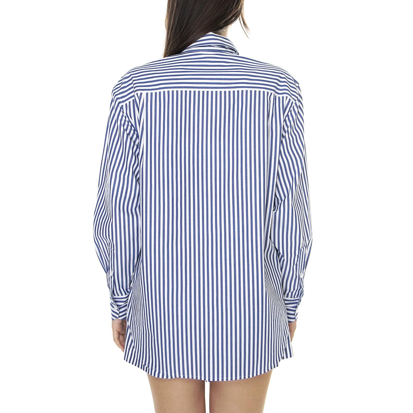 W' Camicia M/C NHX - Camicia Donna Blu / Multicolore CF5886-NHX  LACOSTE 