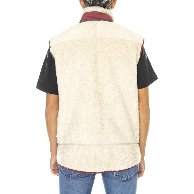 M's Classic Retro-X Vest Dark Natural w/Sequoia Red - Giacca Invernale Smanicata Uomo Beige 23048-DNSQ  PATAGONIA 