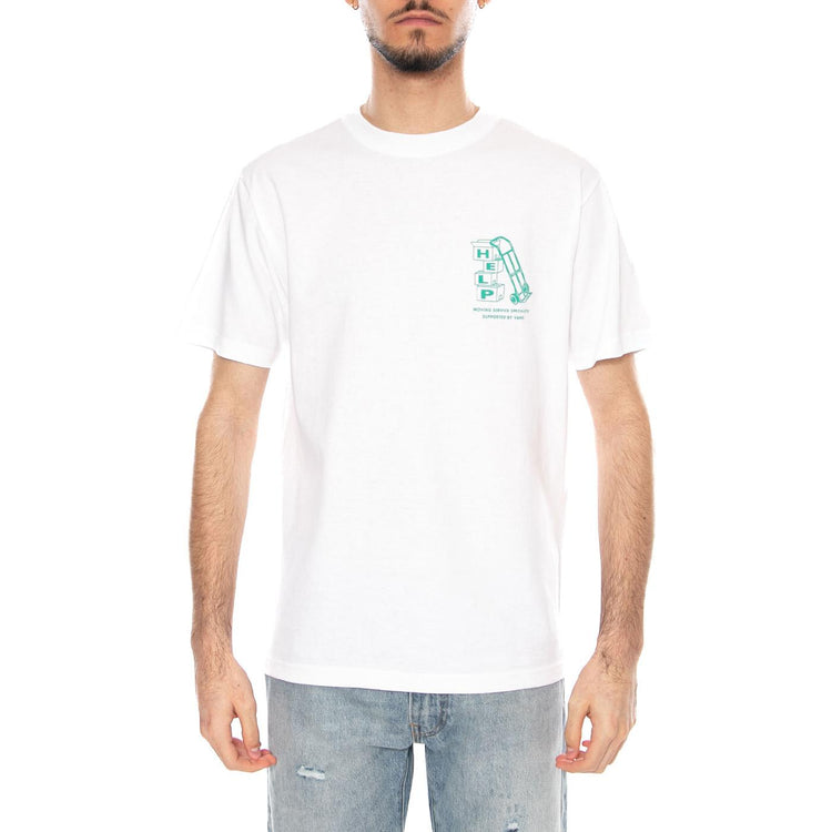 Moving Co SS White - Maglietta Girocollo Uomo Bianca VN000PCQ WHT1 VANS 