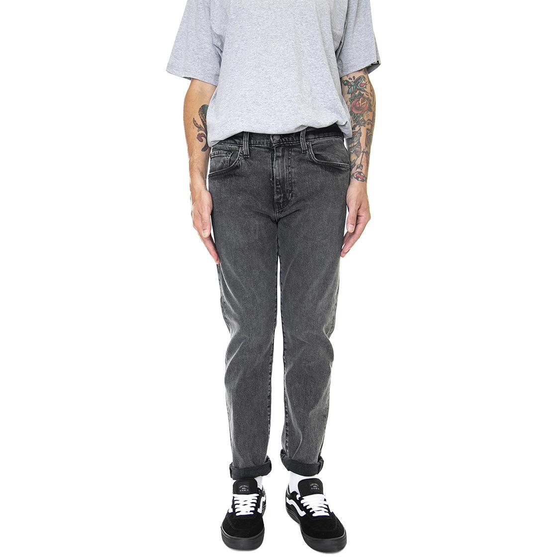 502 Taper Z1595 Dark Black Worn In - Pantaloni Denim Jeans Uomo Grigi 29507-1292  LEVIS 