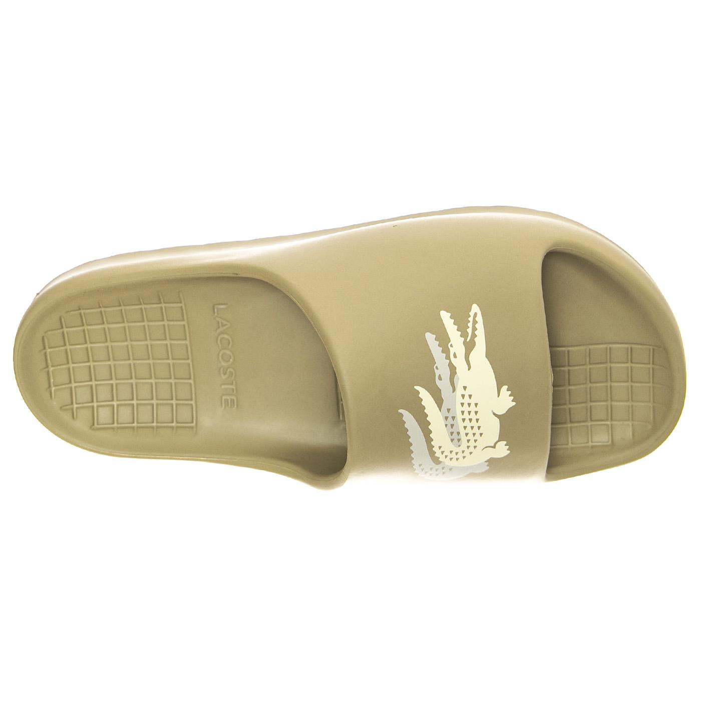 Serve Slide Off White - Sandali / Ciabatte Uomo Beige 745CMA00052A9  LACOSTE 