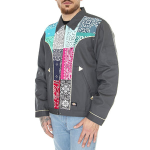 Joe Unlined Eisenhower Charcoal Grey - Giacca Estiva Uomo Grigia / Multicolore DK0A4YUQCH01  DICKIES 