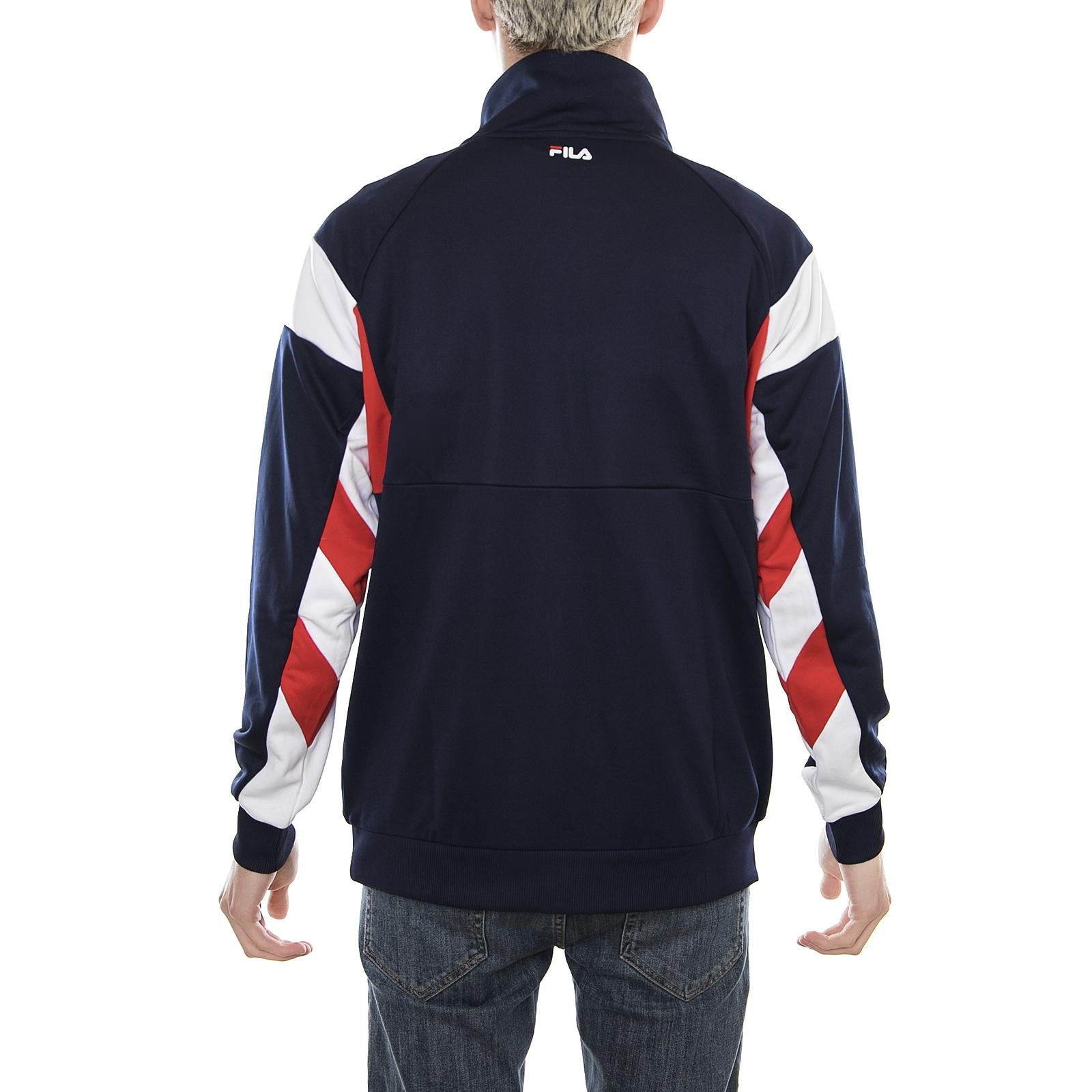 MEN KEITH HALF ZIP TOP peacoat - high risk red - bright white 682151-H07  FILA 