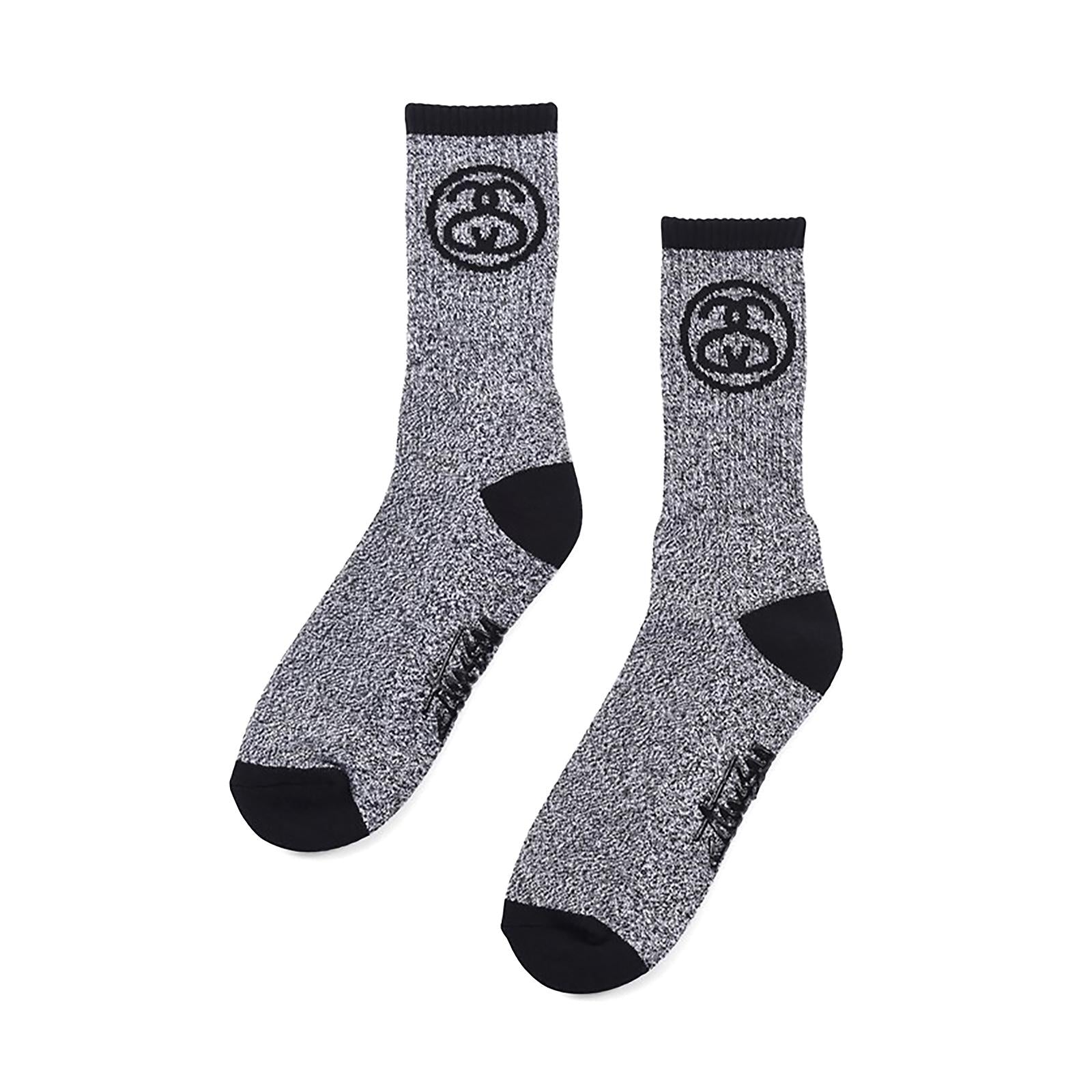 SS-LINK SOCKS BLACK/WHITE 138574-BLACK/WHITE  STUSSY 