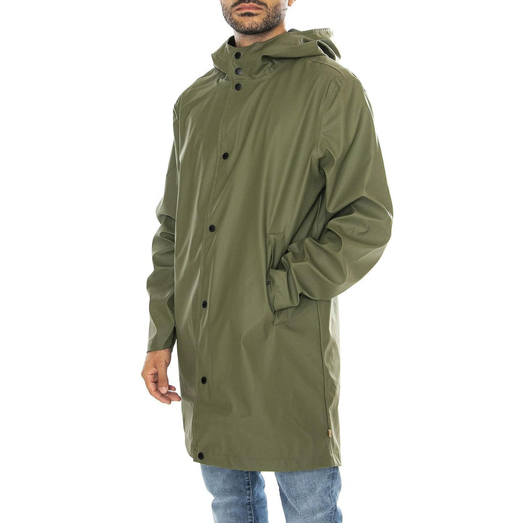 Onsluca Rain Wrought Olive Night - Giacca con Cappuccio Uomo Verde 22029146-OL  ONLY & SONS 