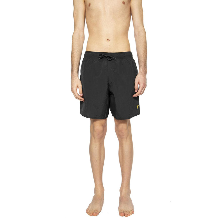 Plain Swim Short Jet Black - Costume da Bagno Uomo Nero SH1204VB Z86 LYLE & SCOTT 