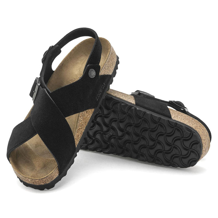 W' Tulum SFB Black Suede Leather - Sandali Donna Neri 1024086  BIRKENSTOCK 