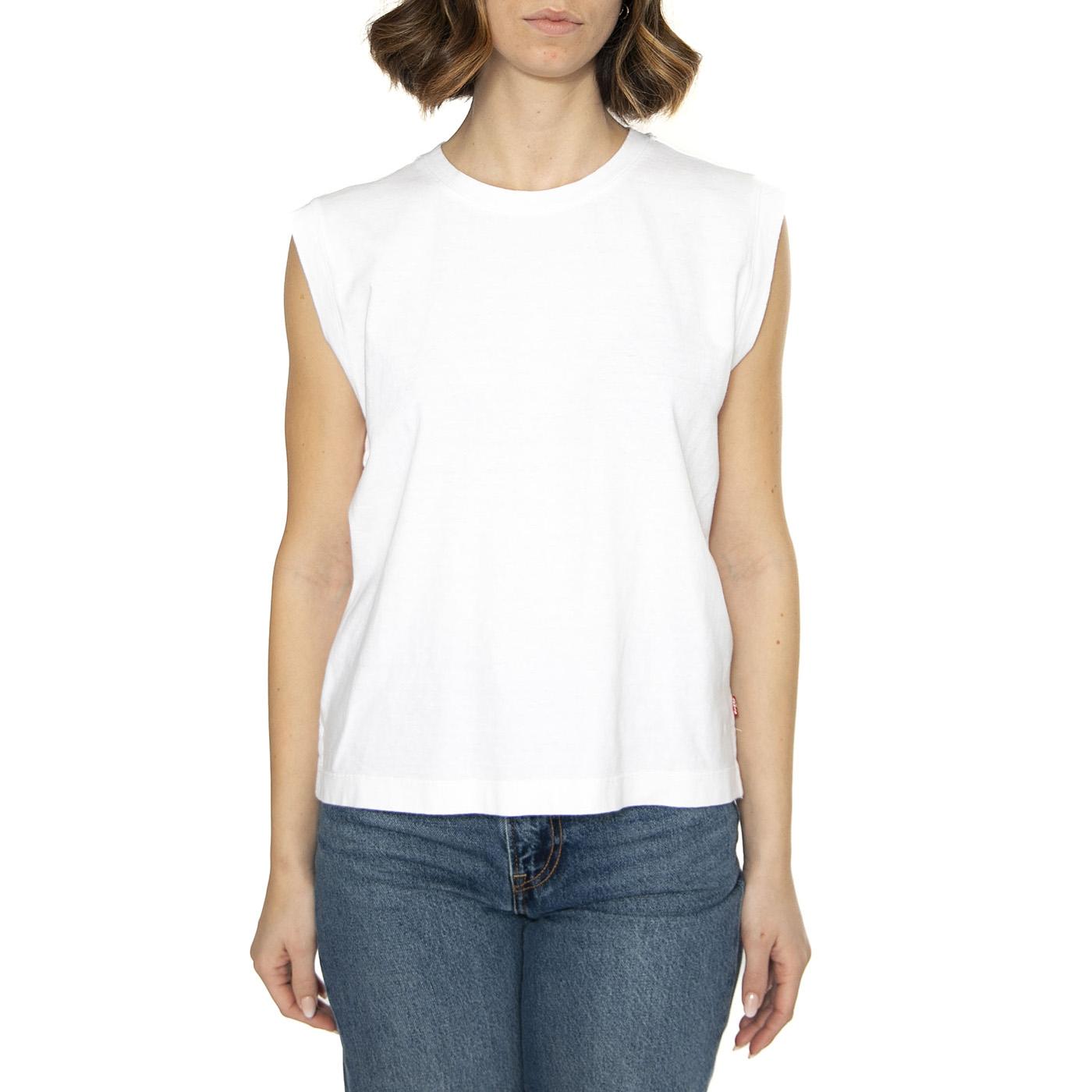 Boxy Tank Neutrals - Canotta Donna Bianca A8794-0001  LEVIS 