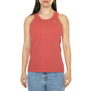 T-Shirt ZV9 Red - Canottiera Donna Rossa TF5388-ZV9  LACOSTE 