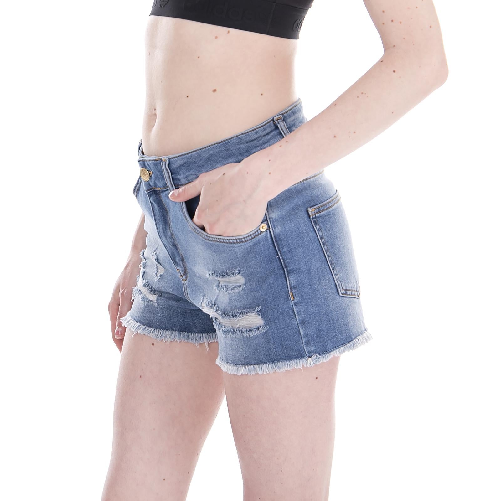 Mega - Pantaloncini Denim Jeans Donna Blu 16301M261-1002  MINIMUM 