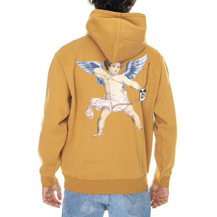 Watch Out Premium Hood Fleece Brown Sugar - Felpa con Cappuccio Uomo Marrone 112843042-BRS  OBEY 