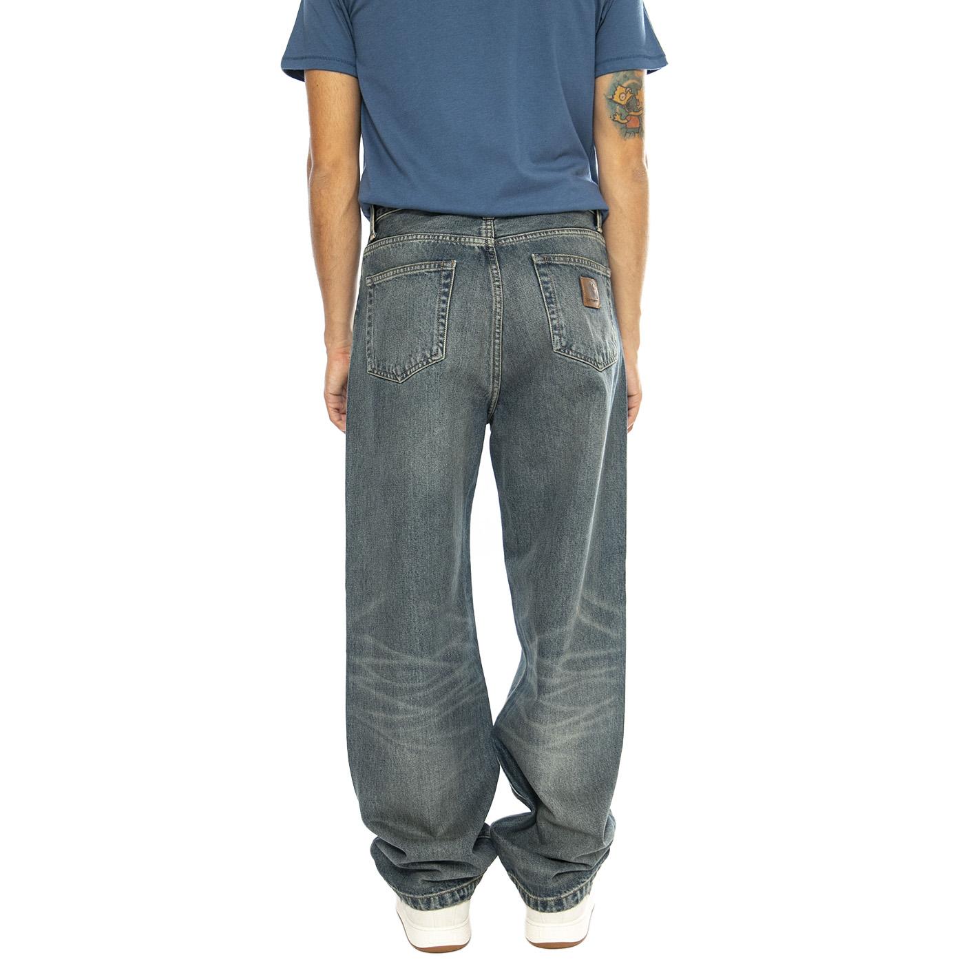 Landon Pant Blue Denim - Pantaloni Denim Jeans Uomo Blu I034733.014Q  CARHARTT WIP 
