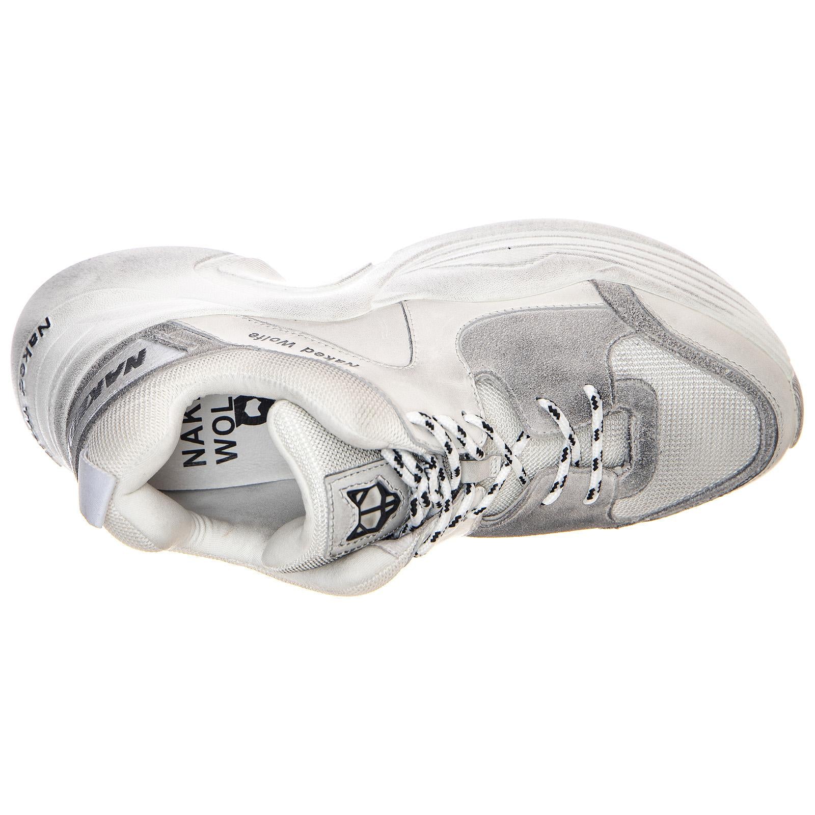 Titan Sneakers - Dirty White - Scarpe Profilo Basso Uomo Bianche NWMTITAN-WHT  NAKED WOLFE 