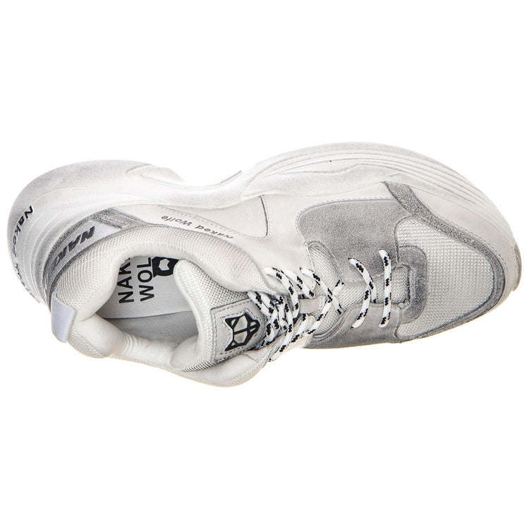 Titan Sneakers - Dirty White - Scarpe Profilo Basso Uomo Bianche NWMTITAN-WHT  NAKED WOLFE 