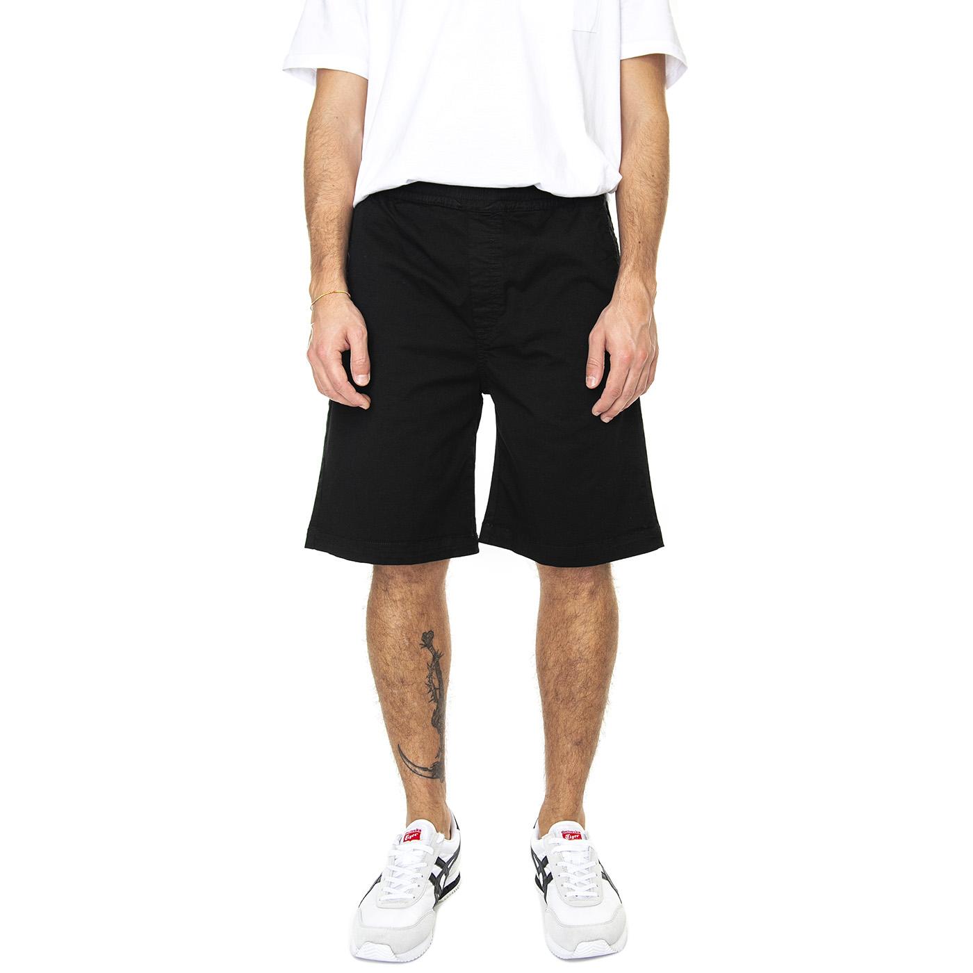 Jogger Short Black - Bermuda Sportivi Uomo Neri 23SIJS01-BLACK  IUTER 