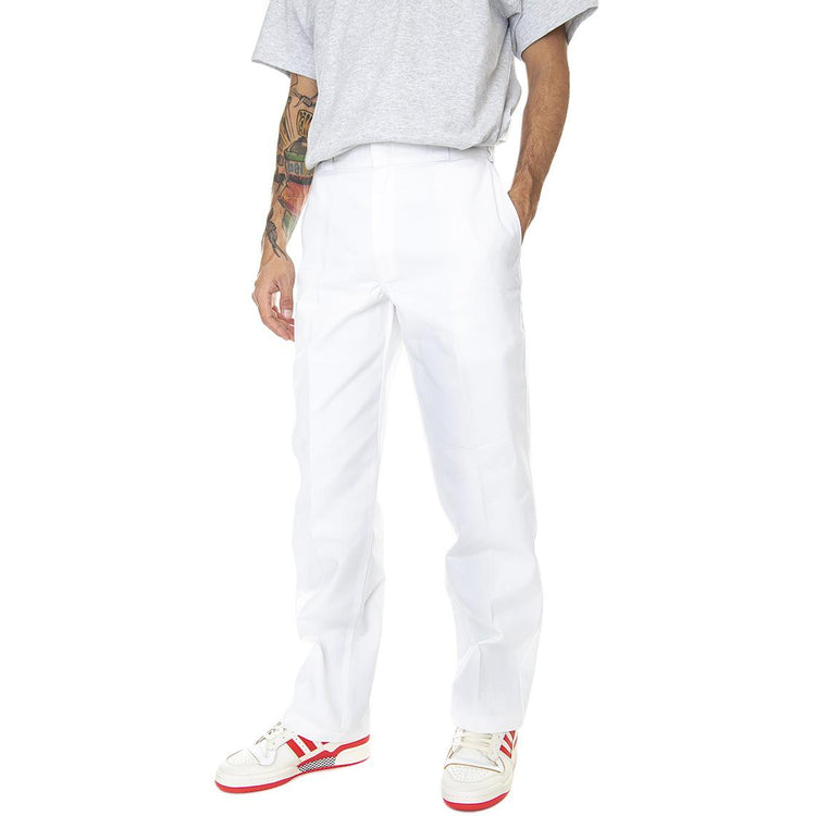 874 Work Pant Rec White - Pantaloni Chino Uomo Bianchi DK0A4XK6WHX1  DICKIES 