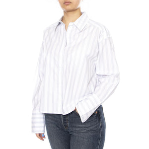 CUFFED SHIRT HALOGEN STRIPE - Camicia Donna Bianca 112376967 BL LEE 