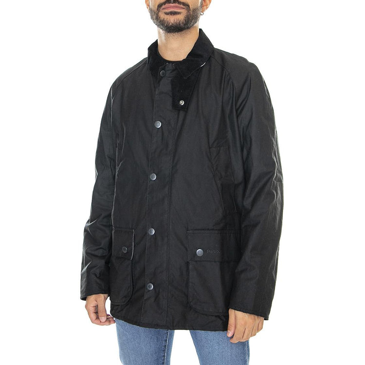 Bodey Wax Black Grey Stone Tartan - Giacca Invernale Uomo Nera 222MMWX1843-BK71  BARBOUR 