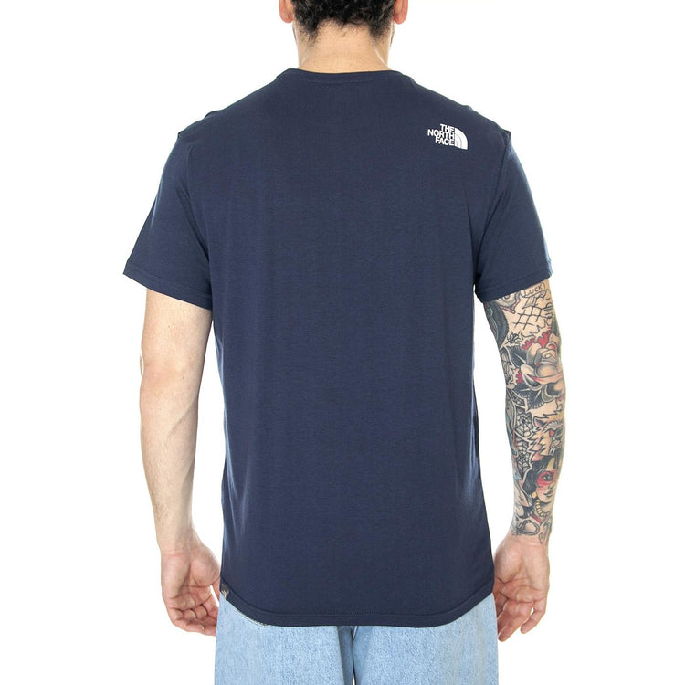 M S/S Simple Dome Tee Eu Summit Navy - Maglietta Girocollo Uomo Blu NF0A2TX58K21  THE NORTH FACE 