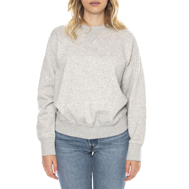 Raglan Crew SWS Grey Heather -- Maglione Donna Grigia 112371560 . LEE 