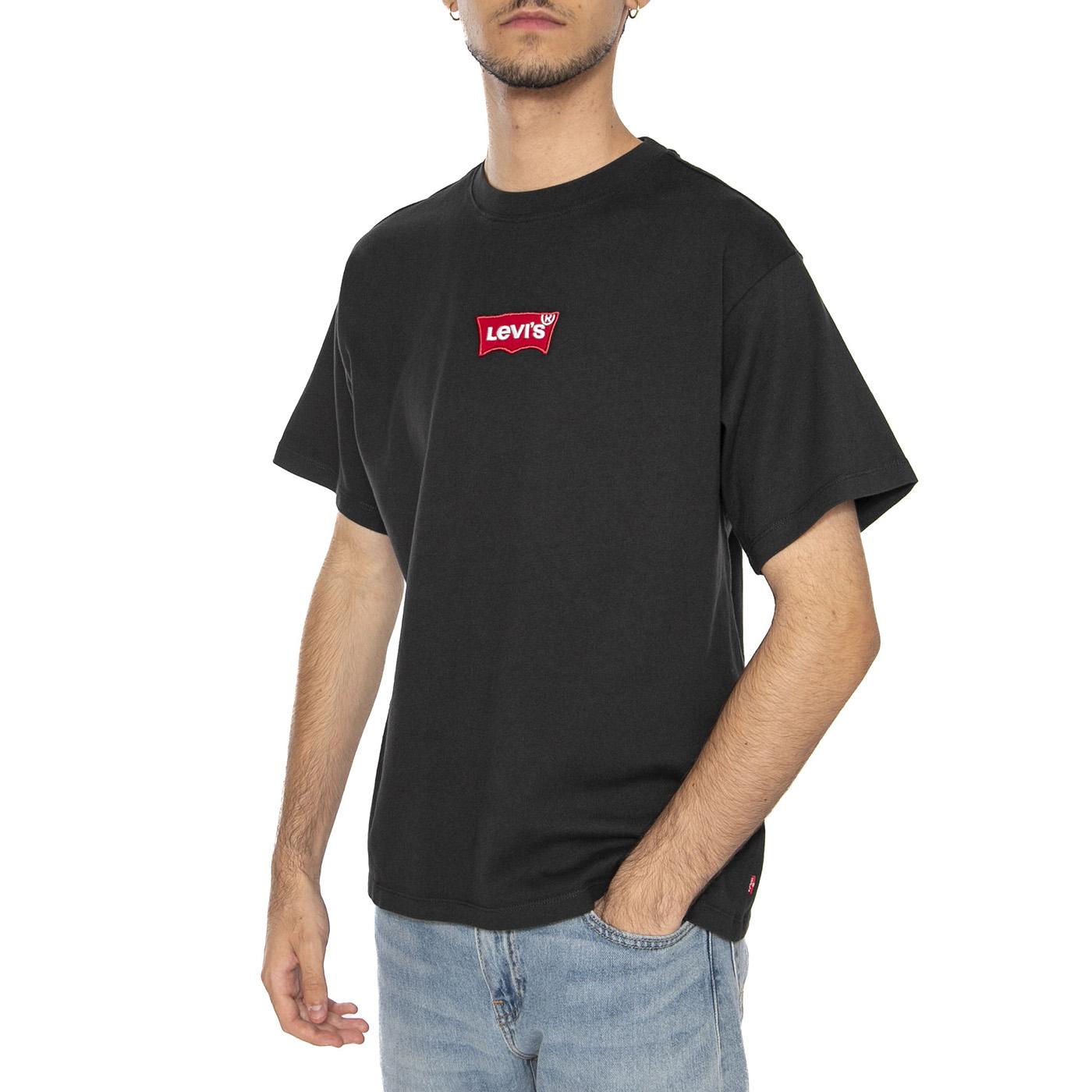 Vintage Fit Graphic Tee - Maglietta Girocollo Uomo Nera 0008C-0005  LEVIS 