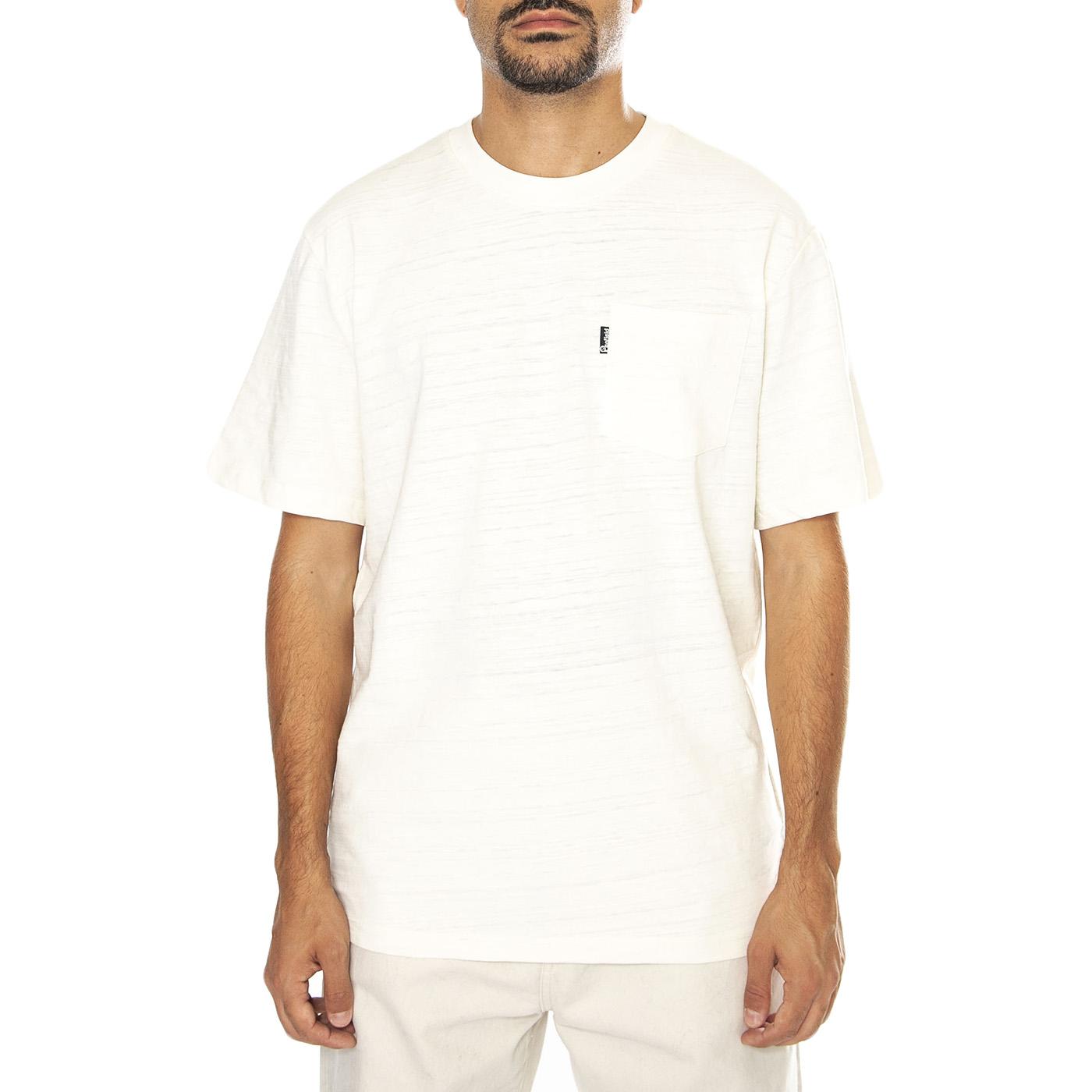 Slub Pocket T-Shirt Marshmallow - Maglietta Girocollo Uomo Bianca PFD0329-879  PENFIELD 