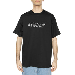 S/S Peace And Work T-Shirt Black / White - Maglietta Girocollo UomoNera I034763.0D2XX  CARHARTT WIP 