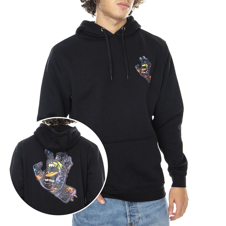  Hood Hand Splatter Hood Black  SANTA CRUZ 