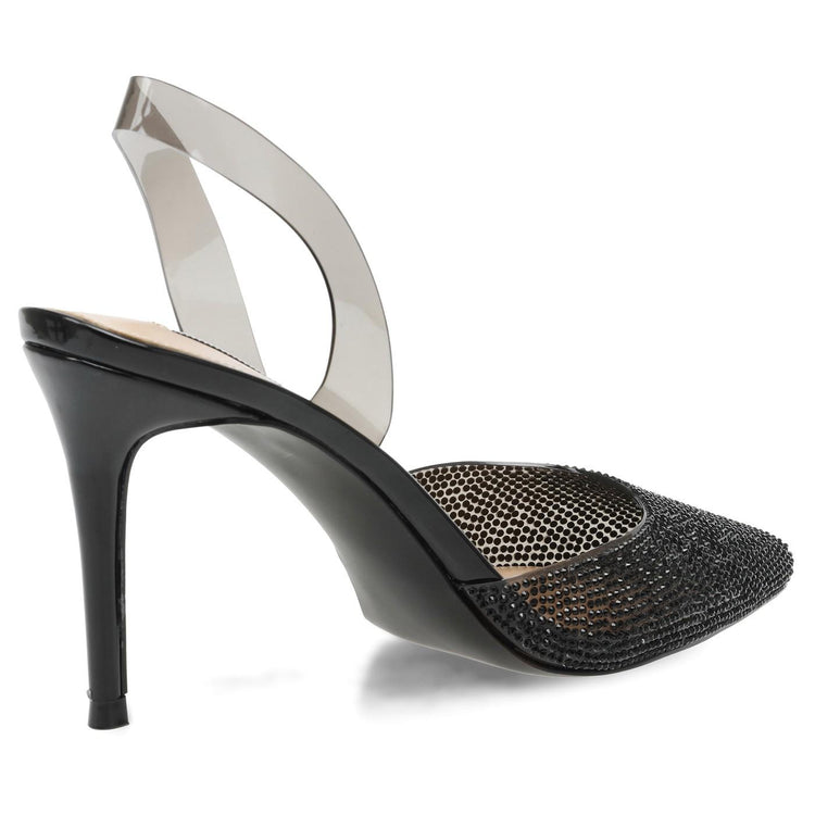 Lucyle Black Crystal Color Vinyl + Matching Stones - Scarpe Décolleté Donna Nere SMSLUCYLE-BLK  STEVE MADDEN 