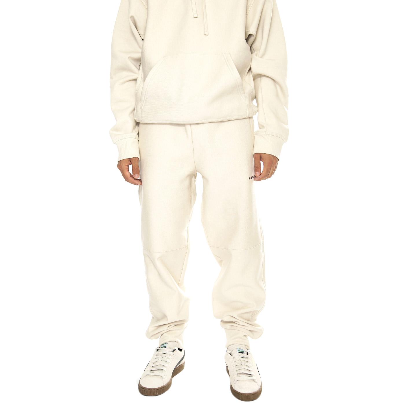 American Script Jogging Pant Moonbeam - Pantaloni Uomo Beige I027042.MOOXX  CARHARTT WIP 