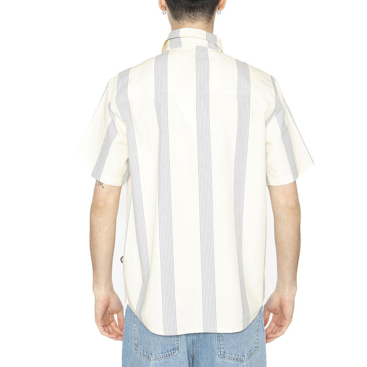 Persian Stripes Tom Shirt Ecru - Camicia Maniche Corte Uomo Multicolore MSH00212-ECRU  THINKING 