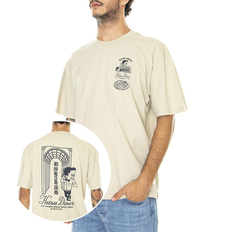 Hatsu Diner Ts Abbey Stone - Maglietta Girocollo Uomo Verde I031130.1AN.67.-1AN.67  EDWIN 