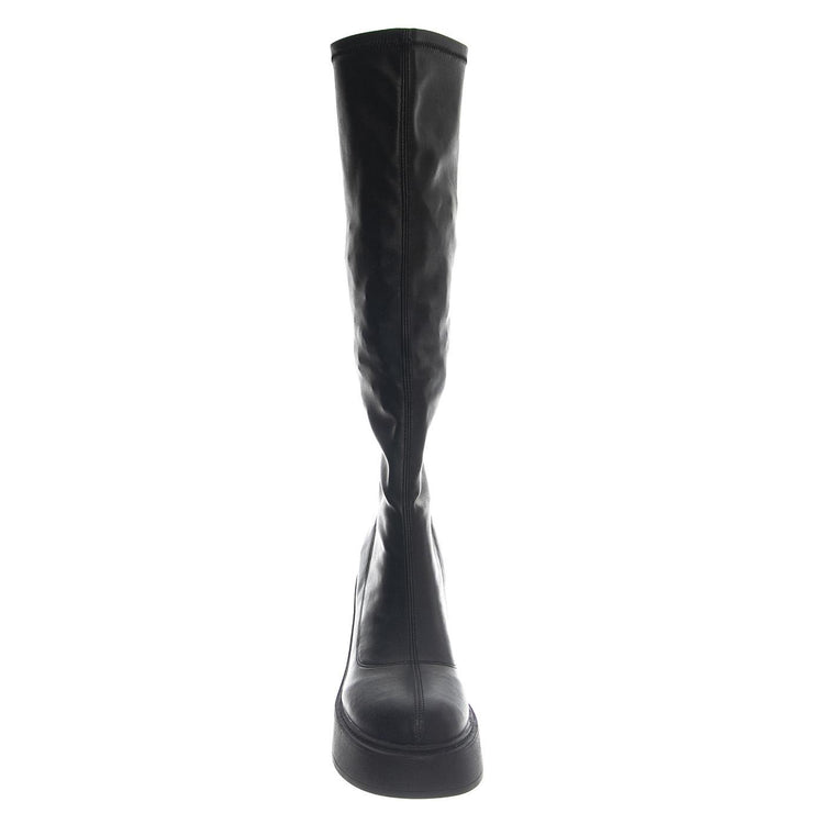 GOODBYE BLACK DRESS STRETCH PU - Stivali Alti Donna Neri WSSGOODBYE-BLK . WINDSOR SMITH 